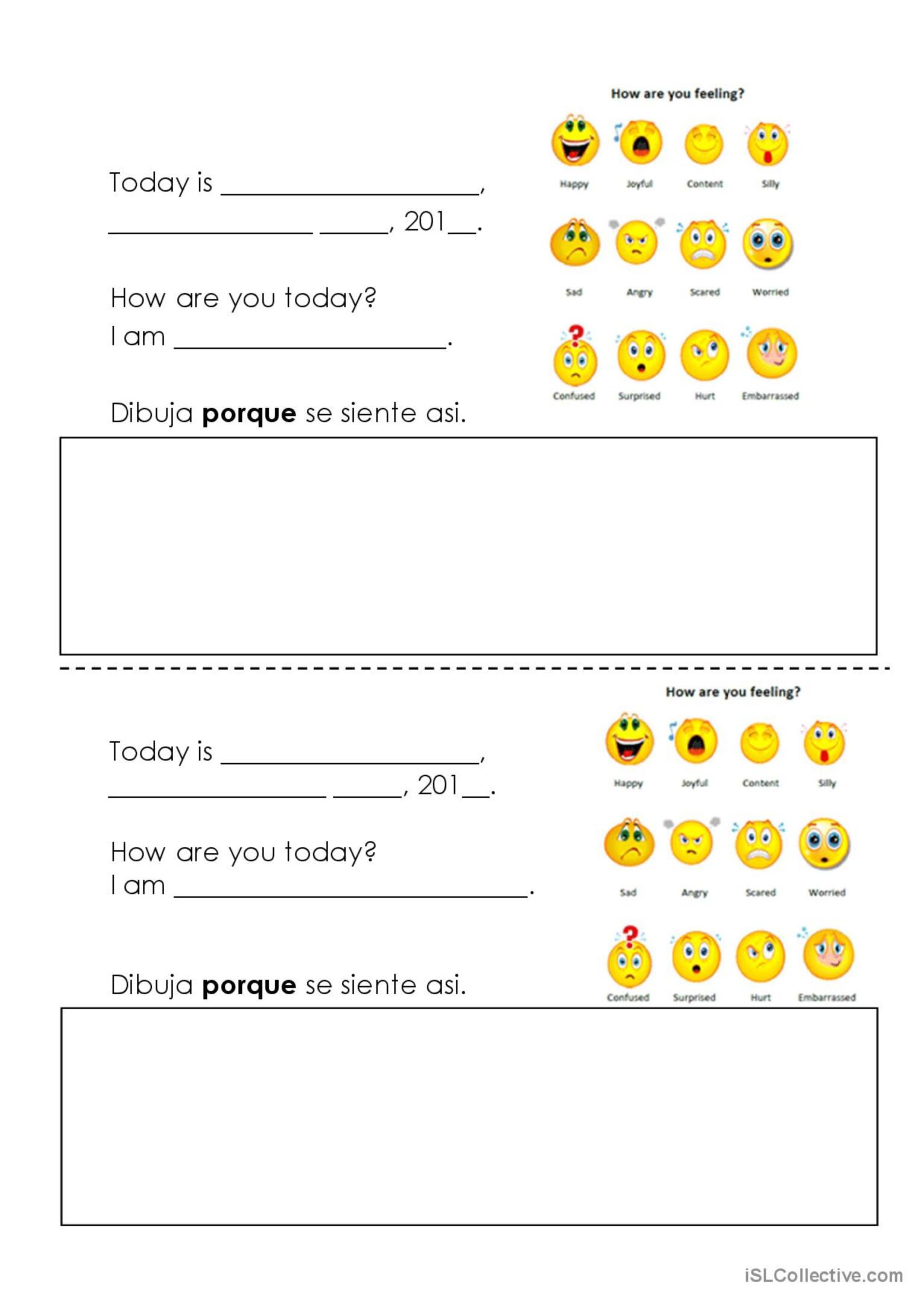 How Do You Feel Today English ESL Worksheets Pdf Doc