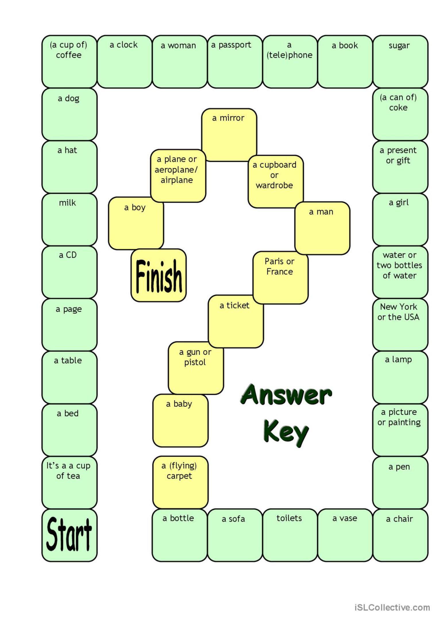 Board Game - What´s this? Its a ...: English ESL worksheets pdf & doc