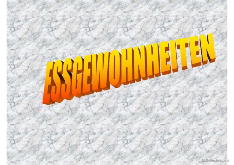 Essgewohnheiten