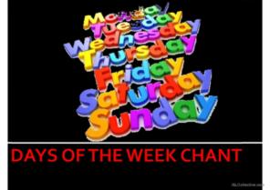 Days of the Week Chant