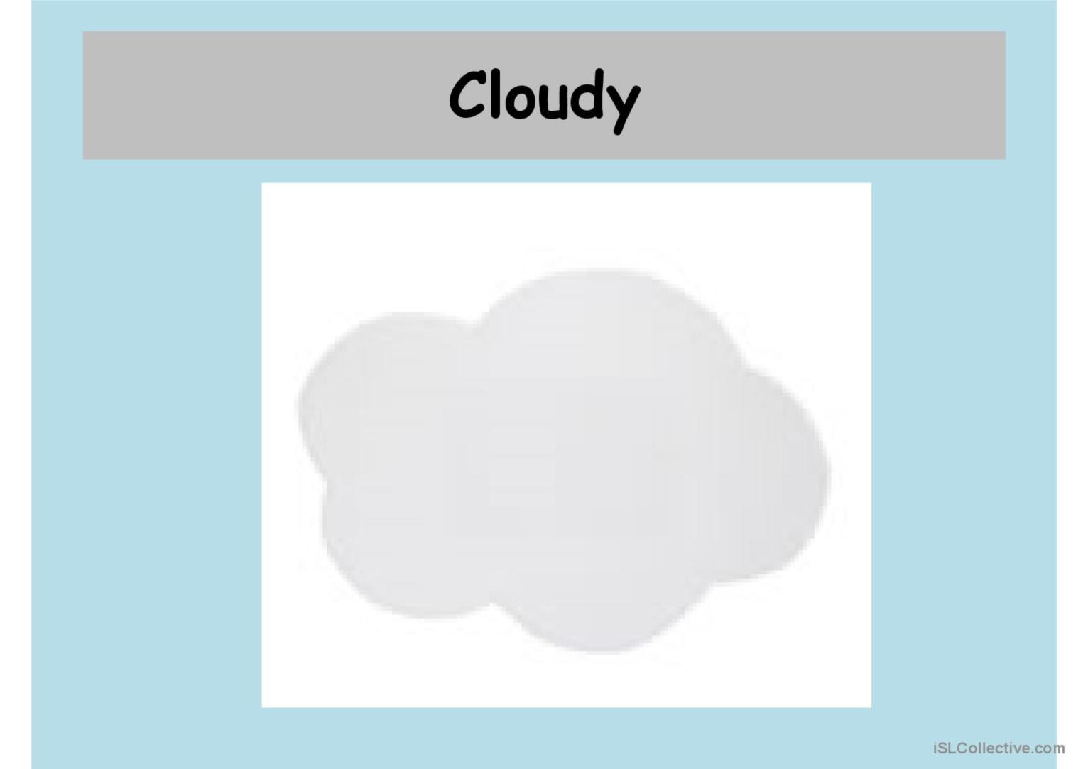 Weather Vocabulary pictionary (pictu…: English ESL powerpoints