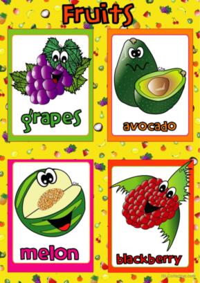 Fruit FLASHCARDS (4)