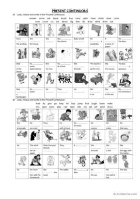 TENSES - PRESENT CONTINUOUS EXTRA PRACTICE