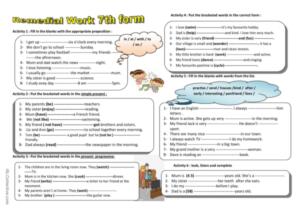 remedial work 7th form Tunisian pupils