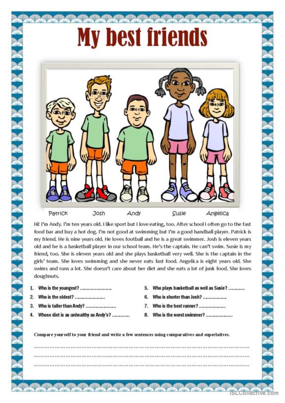 680 English Esl Worksheets Pdf & Doc: Friends