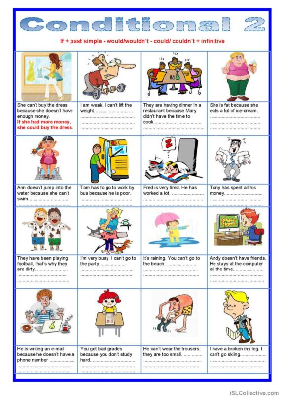 44 Conditional 2 (second conditional) - would, General gramm…