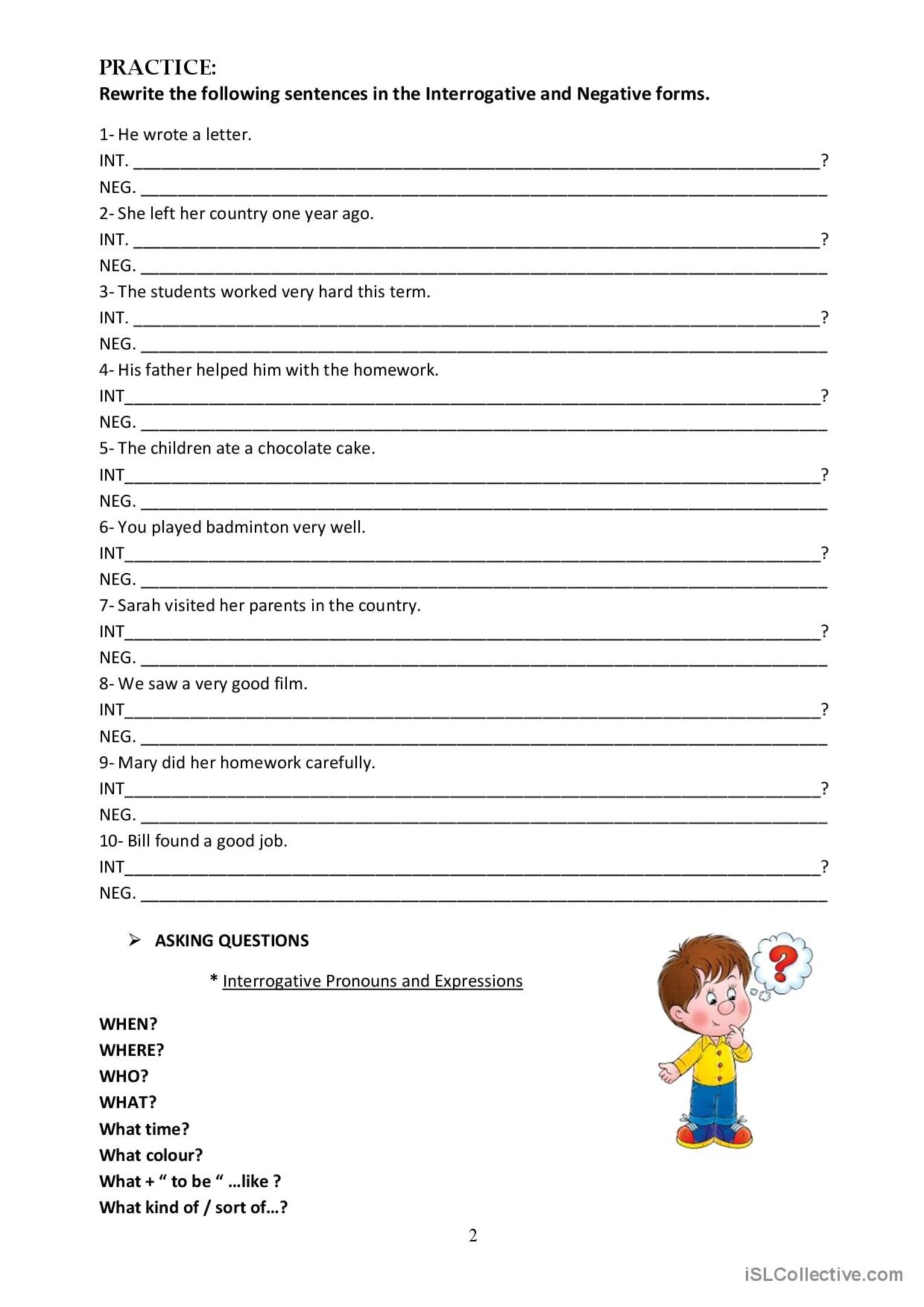 Past Simple tense- Consolidation: English ESL worksheets pdf & doc