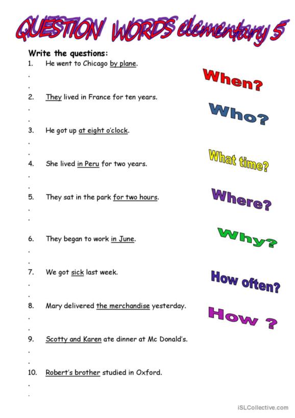 9,456 Questions English ESL worksheets pdf & doc