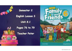 Thailand Curriculum, Primary 6, English, Semester2