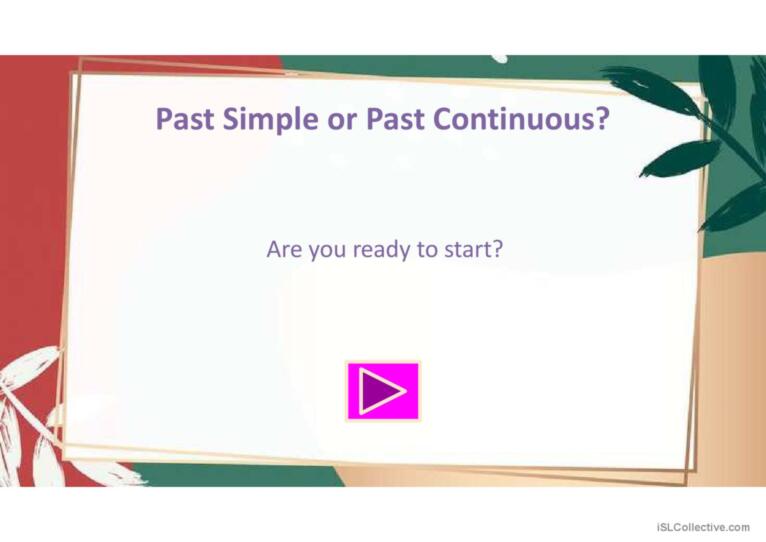 Past Simple or Past Continuous - quiz (with explanation)