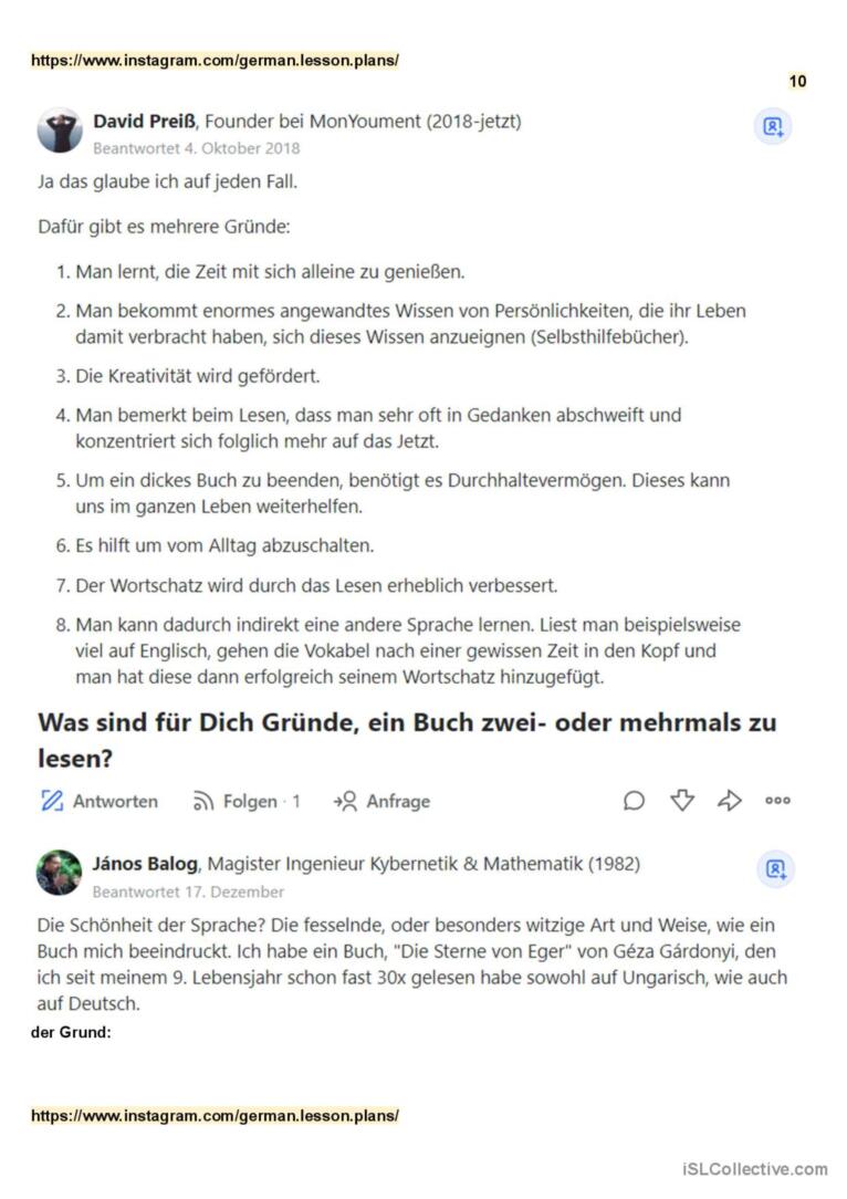 Lesen, Warum Lesen wichtig ist